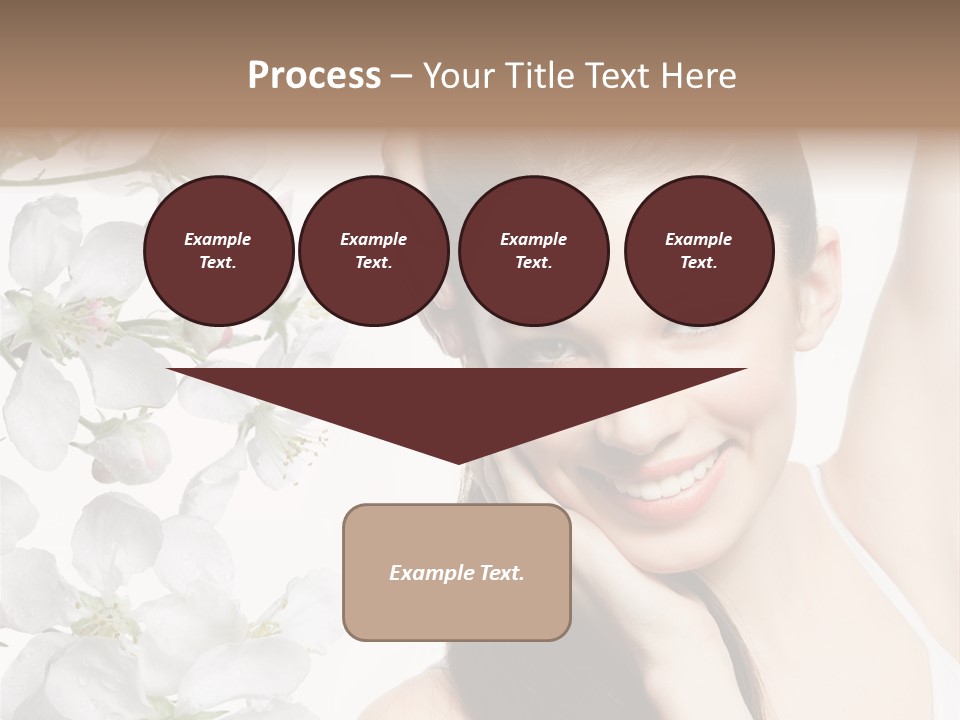 Toothy Smile Female Teeth PowerPoint Template