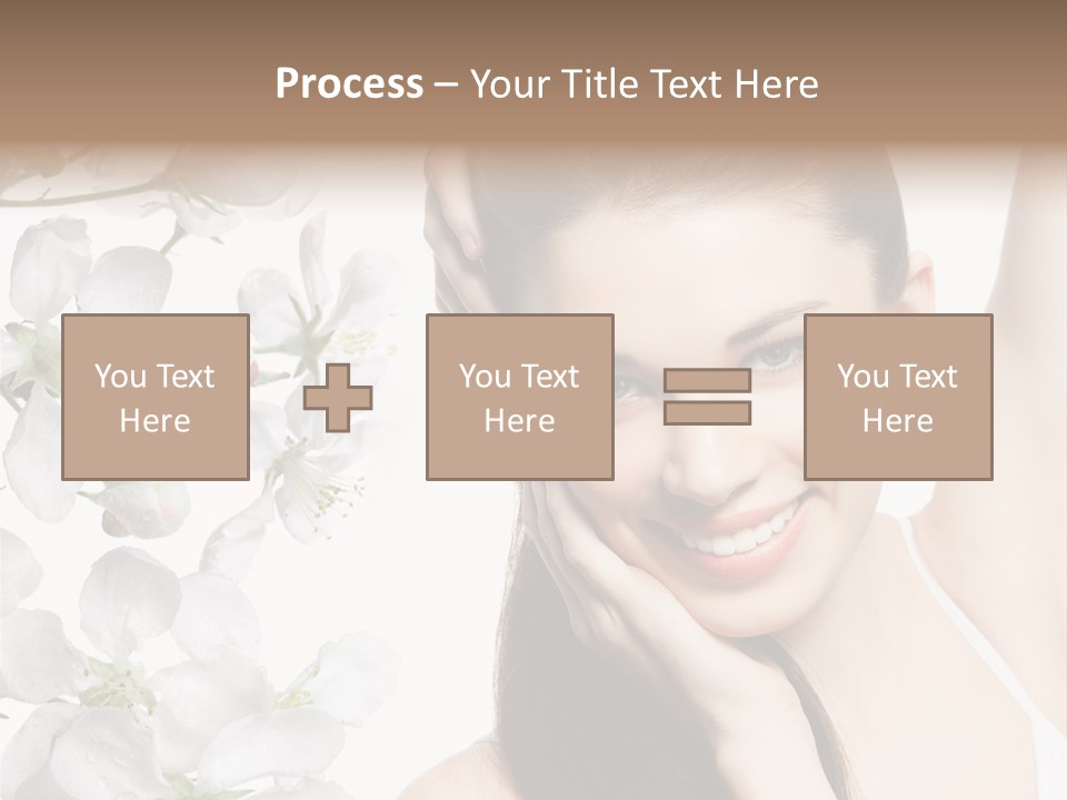 Toothy Smile Female Teeth PowerPoint Template