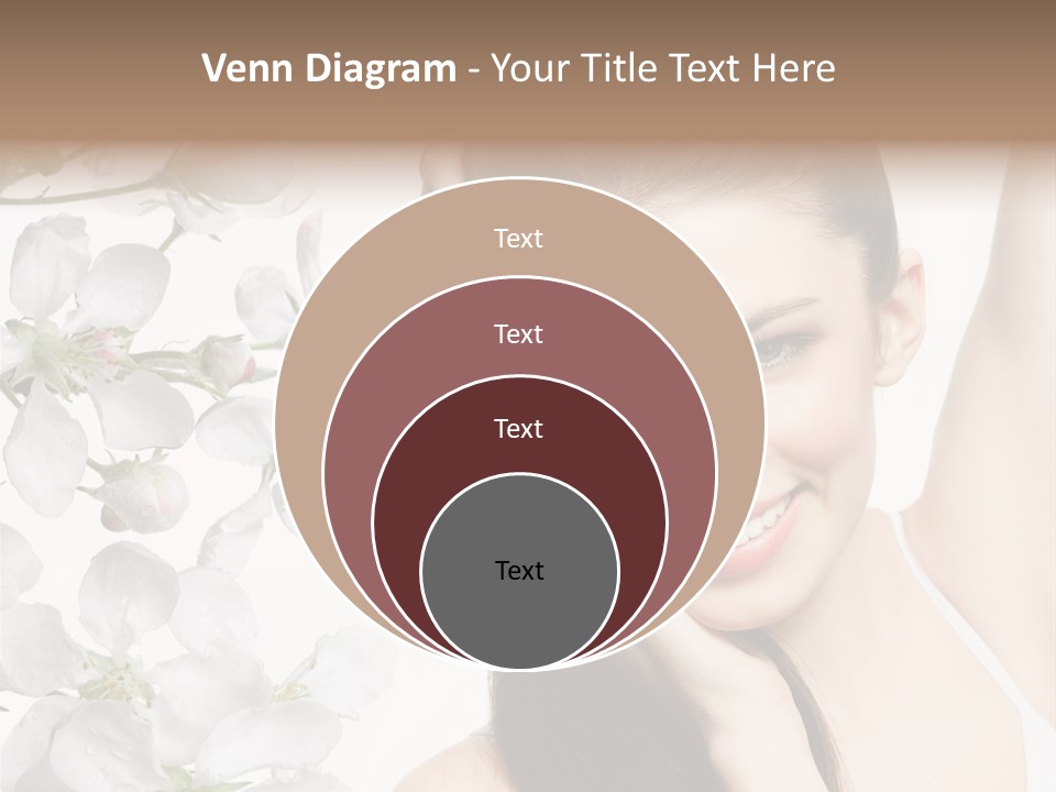 Toothy Smile Female Teeth PowerPoint Template