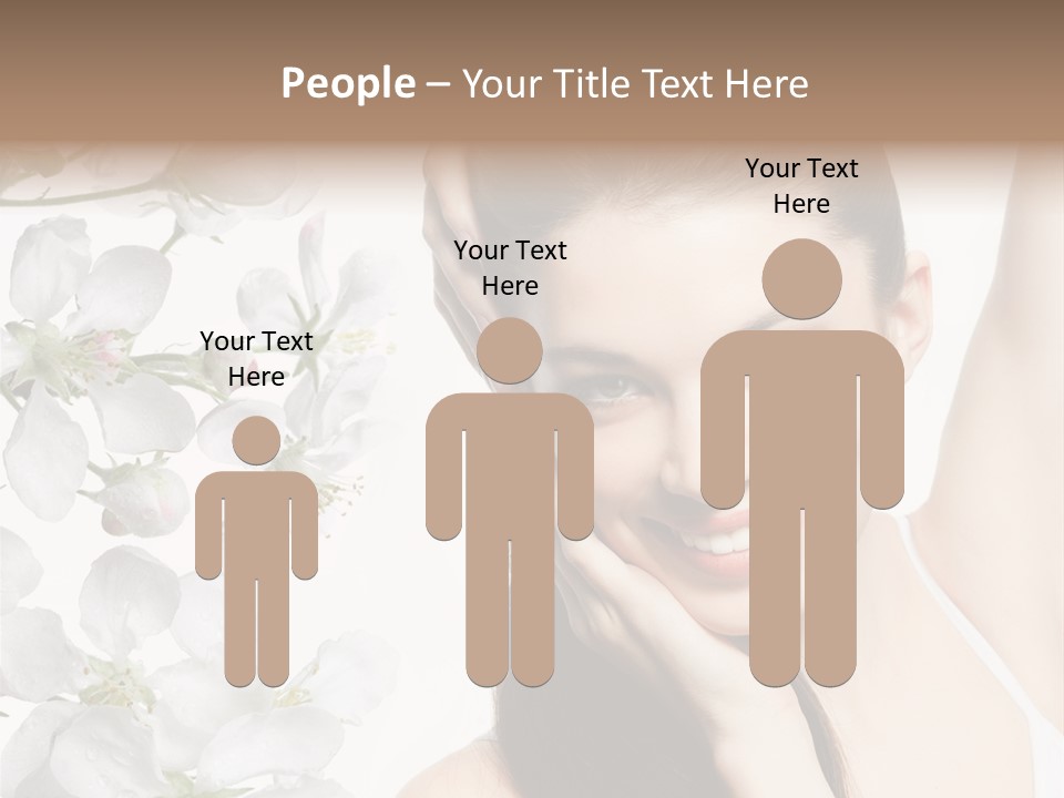 Toothy Smile Female Teeth PowerPoint Template