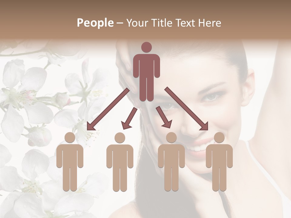 Toothy Smile Female Teeth PowerPoint Template