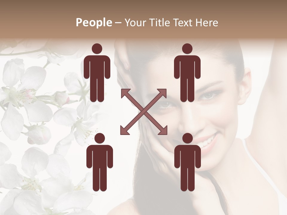 Toothy Smile Female Teeth PowerPoint Template