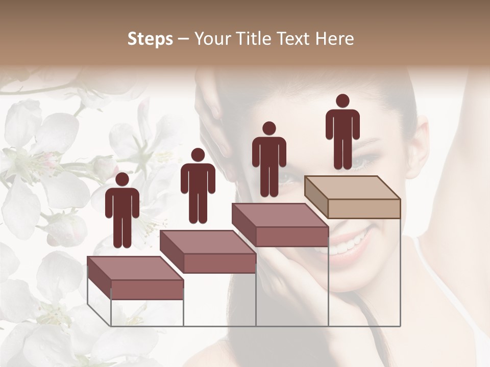 Toothy Smile Female Teeth PowerPoint Template