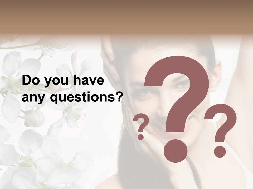 Toothy Smile Female Teeth PowerPoint Template