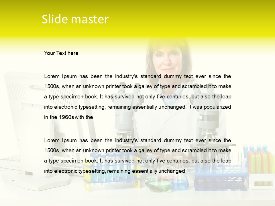 Biochemistry Research Optical PowerPoint Template