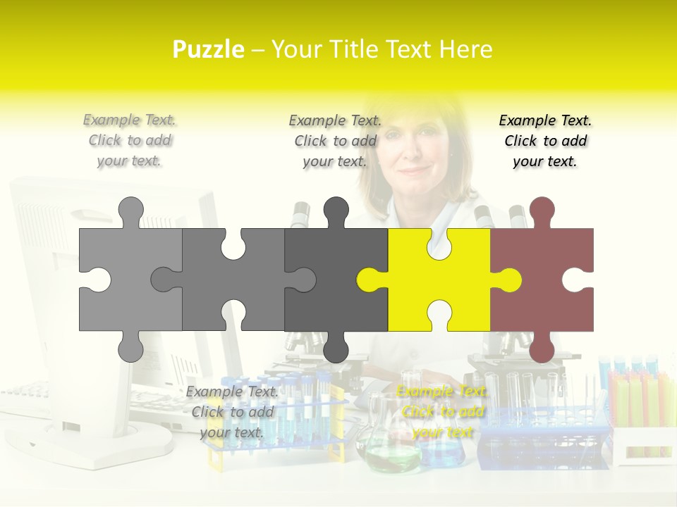 Biochemistry Research Optical PowerPoint Template