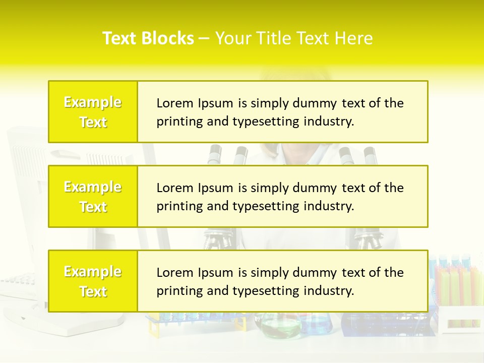Biochemistry Research Optical PowerPoint Template