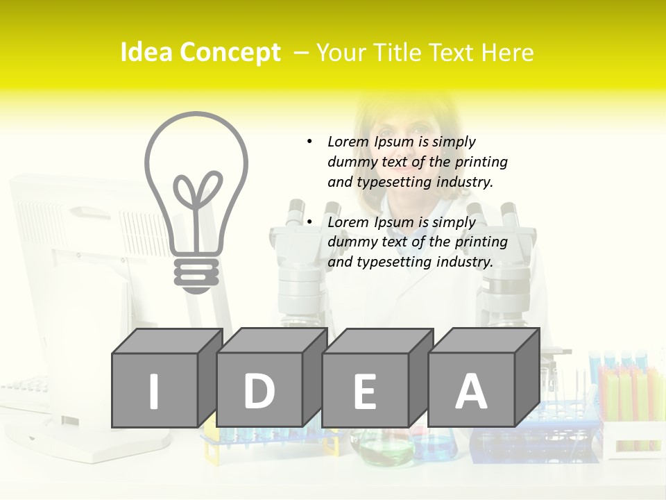 Biochemistry Research Optical PowerPoint Template