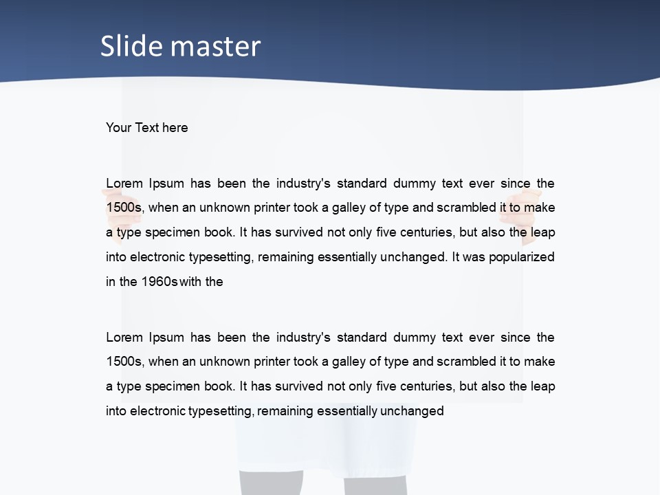 Portrait Student Care PowerPoint Template