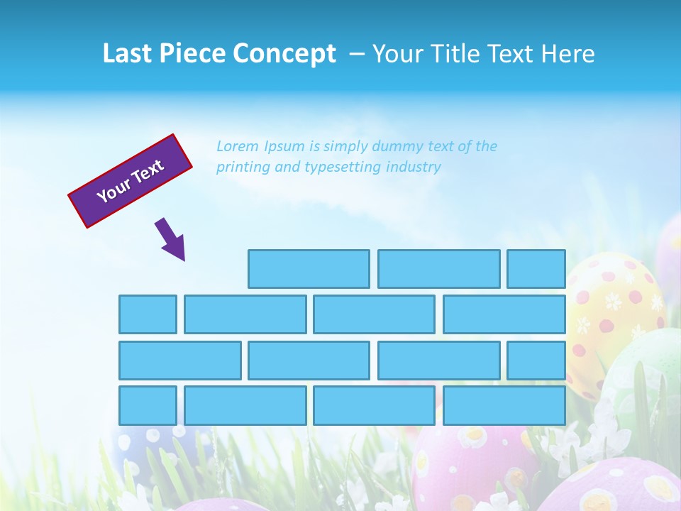 Whimsical Flower Easter Eggs Bright PowerPoint Template