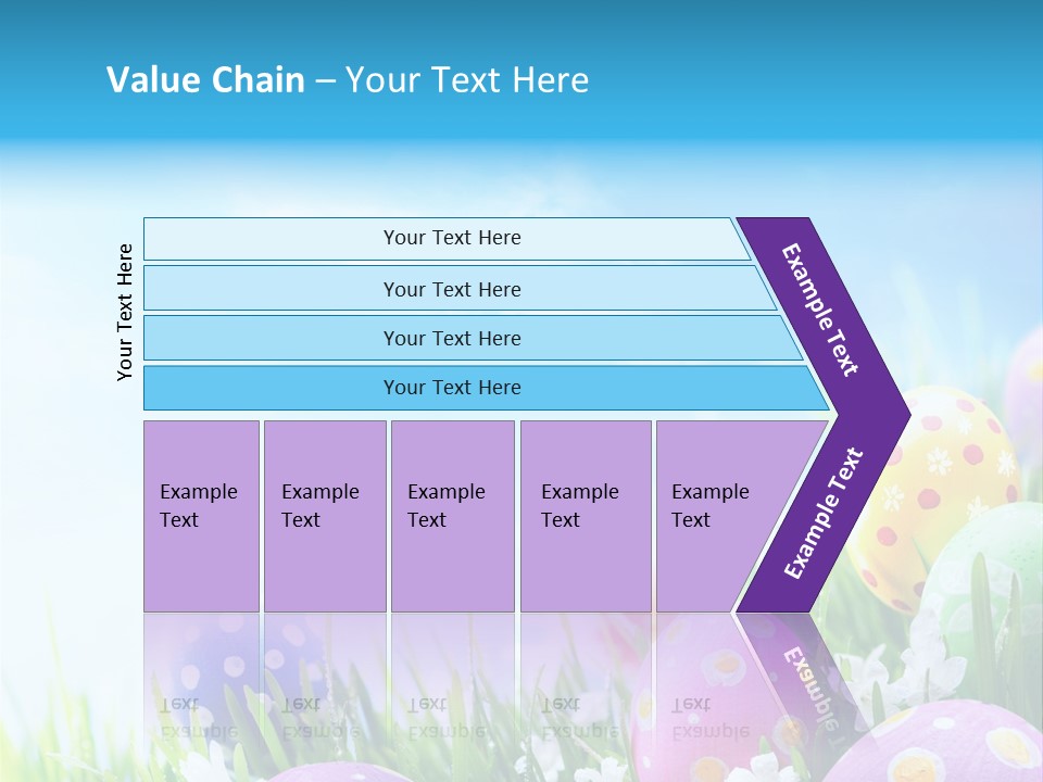 Whimsical Flower Easter Eggs Bright PowerPoint Template