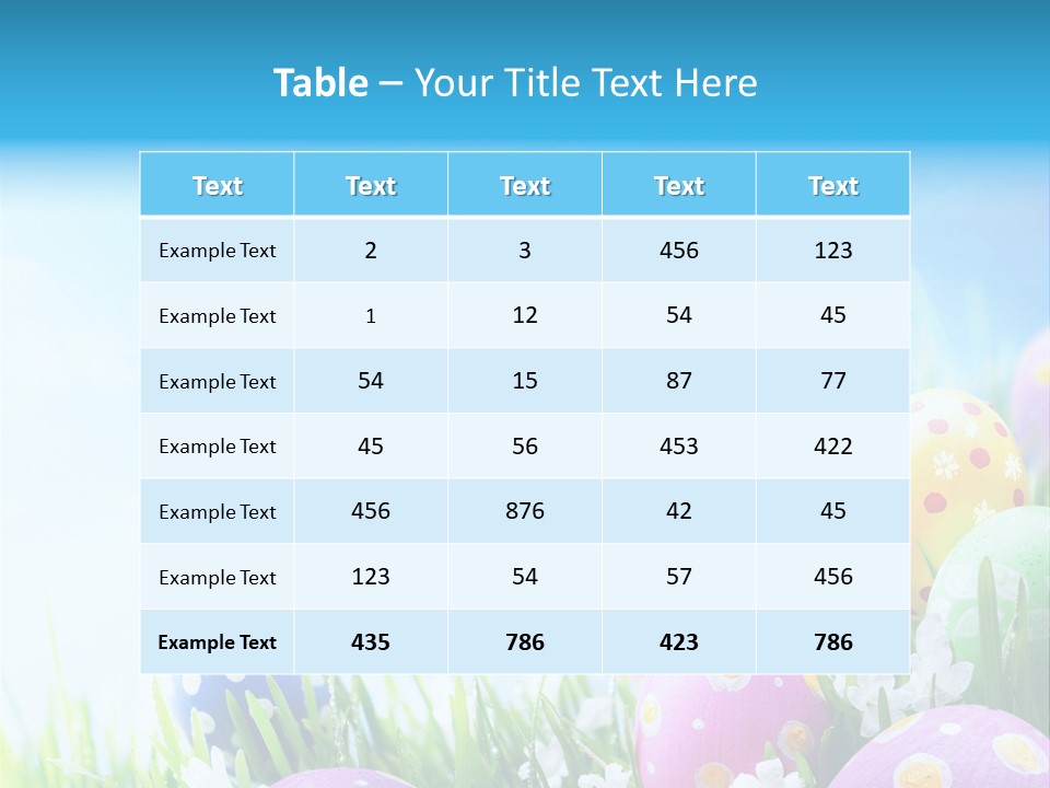 Whimsical Flower Easter Eggs Bright PowerPoint Template