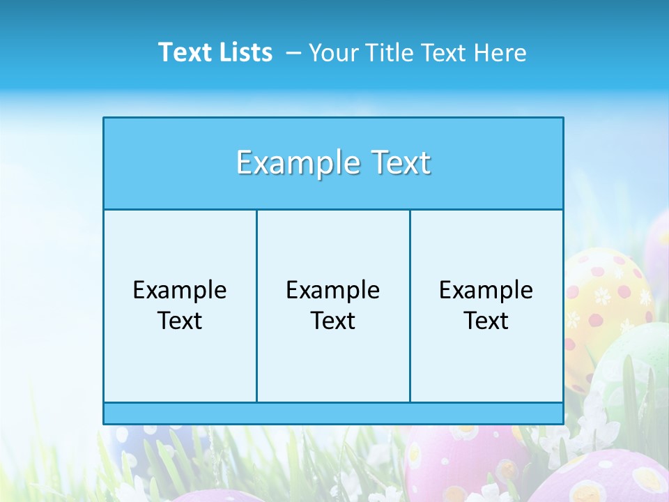 Whimsical Flower Easter Eggs Bright PowerPoint Template