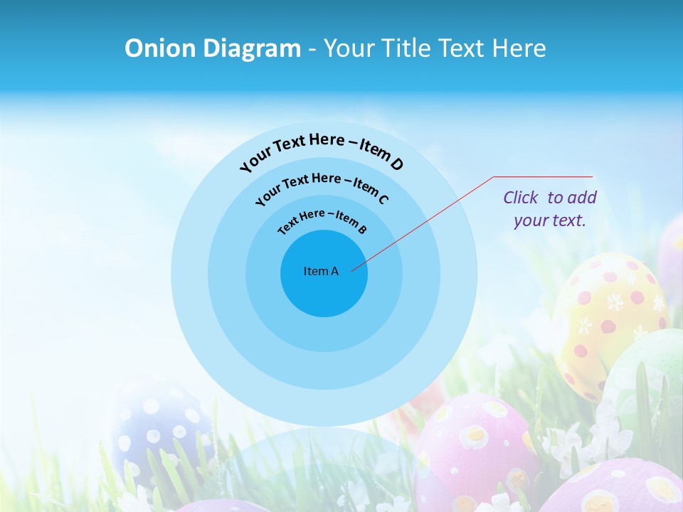 Whimsical Flower Easter Eggs Bright PowerPoint Template