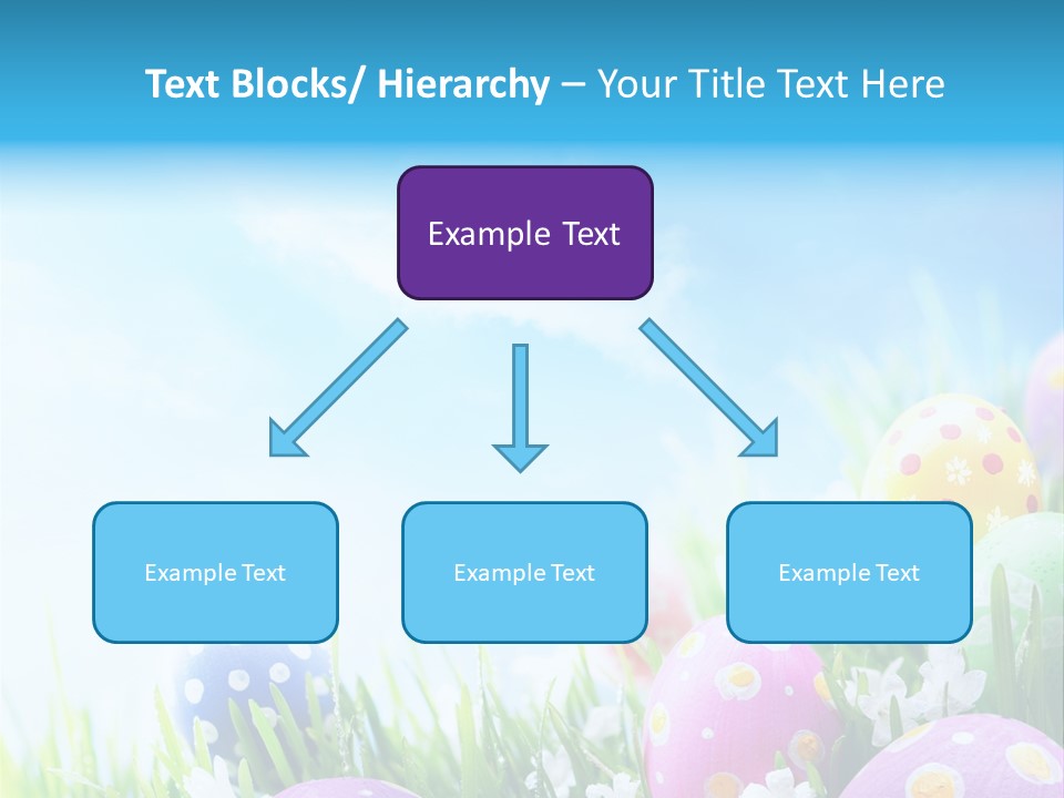 Whimsical Flower Easter Eggs Bright PowerPoint Template