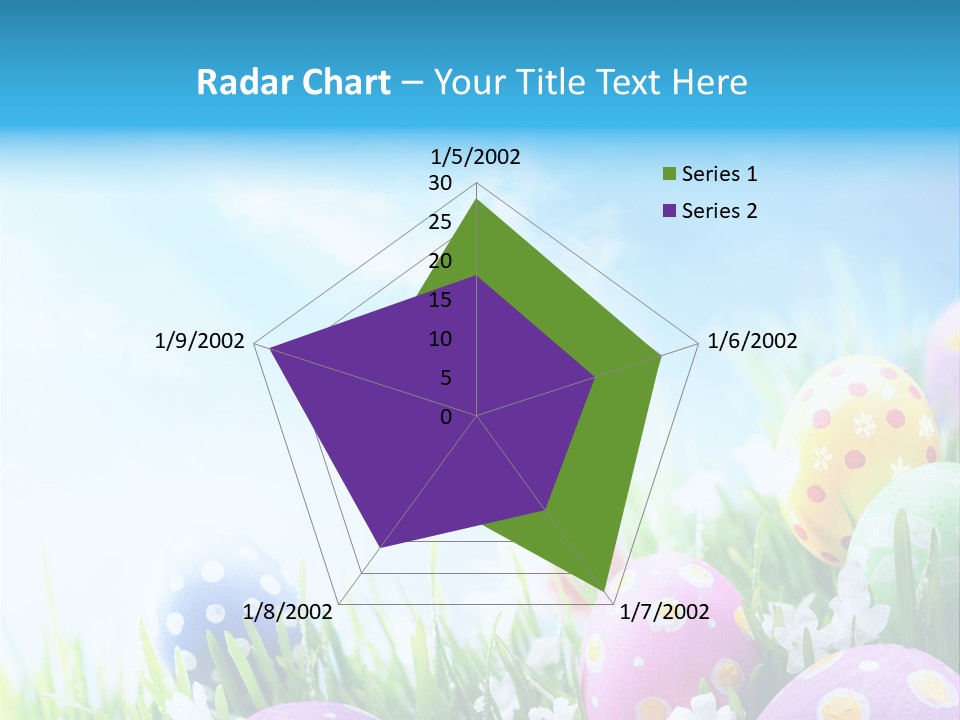 Whimsical Flower Easter Eggs Bright PowerPoint Template