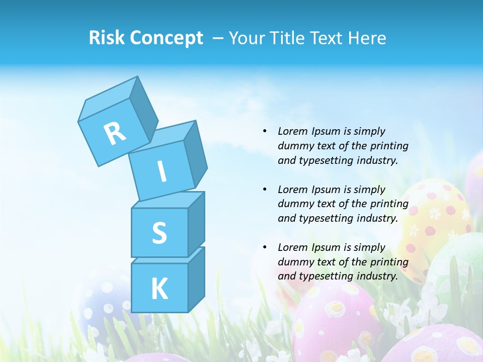 Whimsical Flower Easter Eggs Bright PowerPoint Template