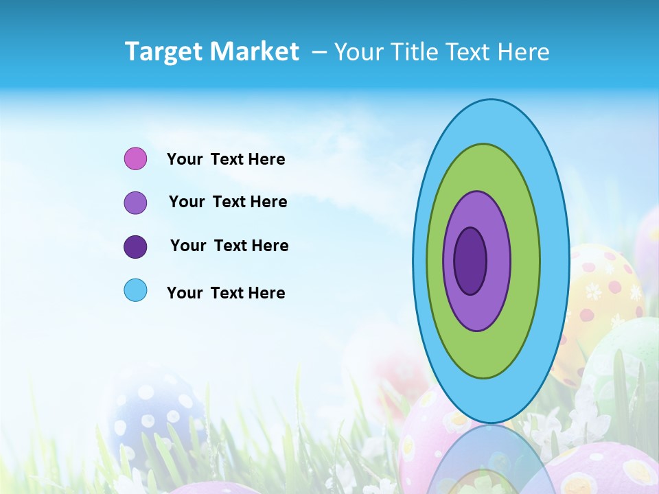 Whimsical Flower Easter Eggs Bright PowerPoint Template