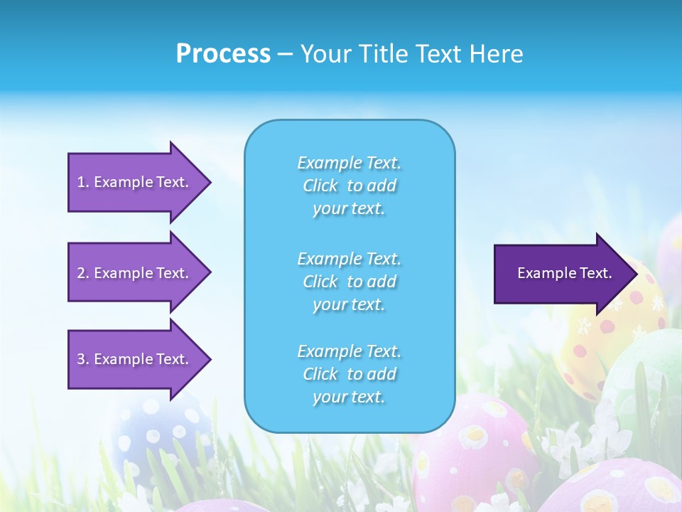 Whimsical Flower Easter Eggs Bright PowerPoint Template