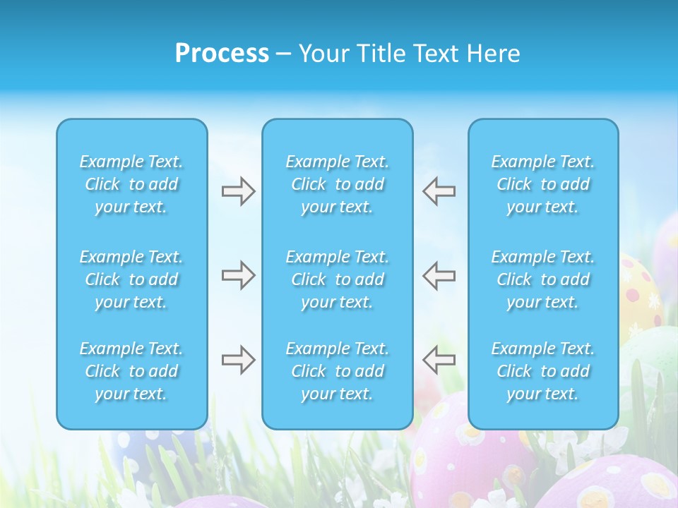 Whimsical Flower Easter Eggs Bright PowerPoint Template