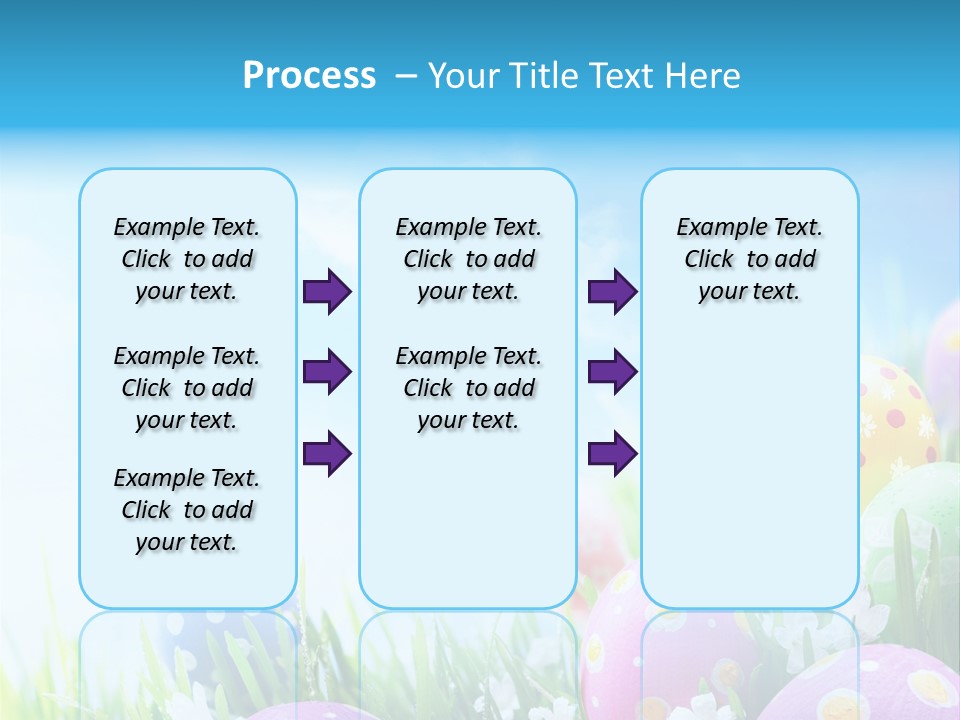 Whimsical Flower Easter Eggs Bright PowerPoint Template