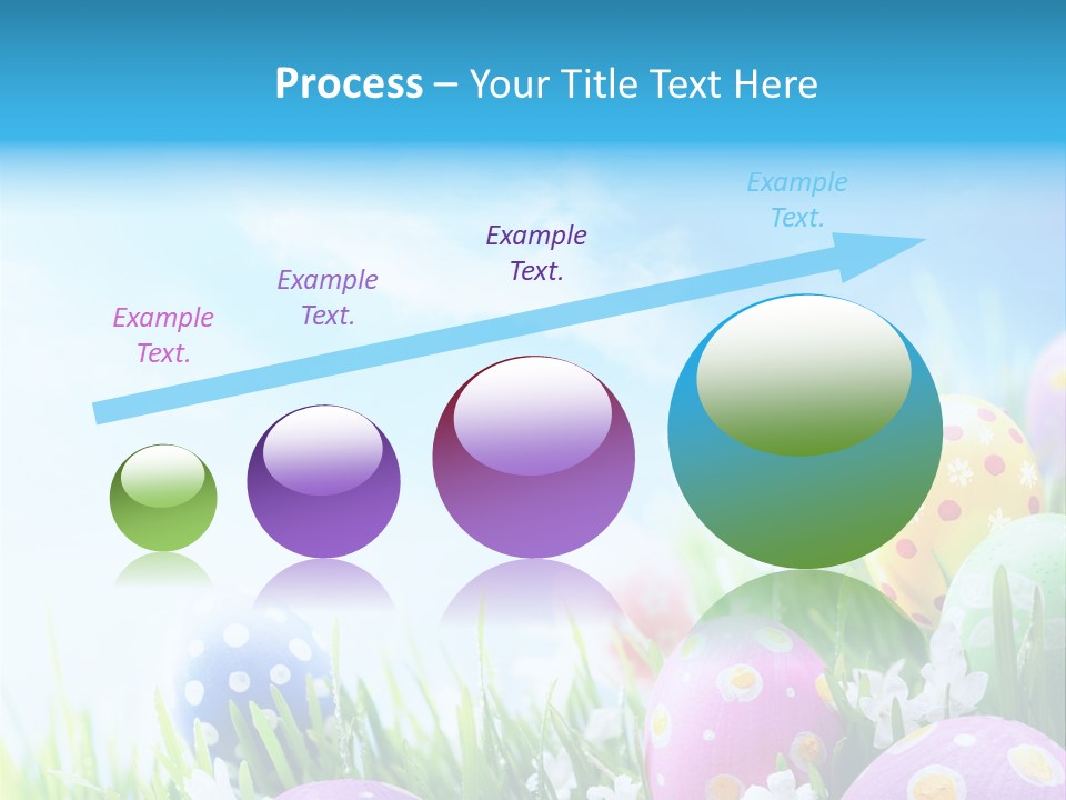Whimsical Flower Easter Eggs Bright PowerPoint Template