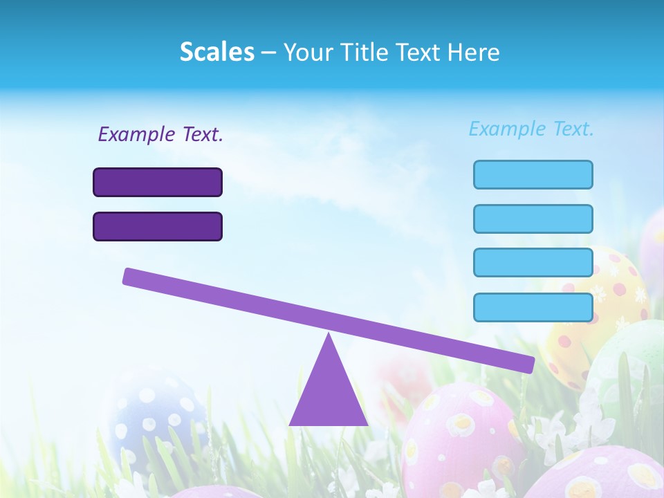Whimsical Flower Easter Eggs Bright PowerPoint Template