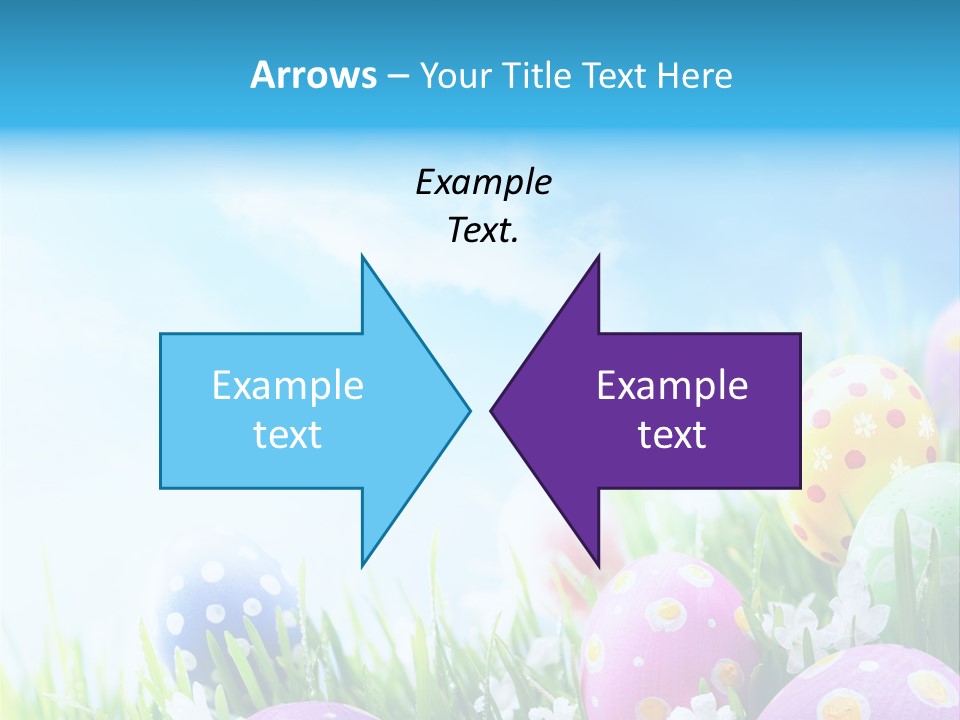 Whimsical Flower Easter Eggs Bright PowerPoint Template