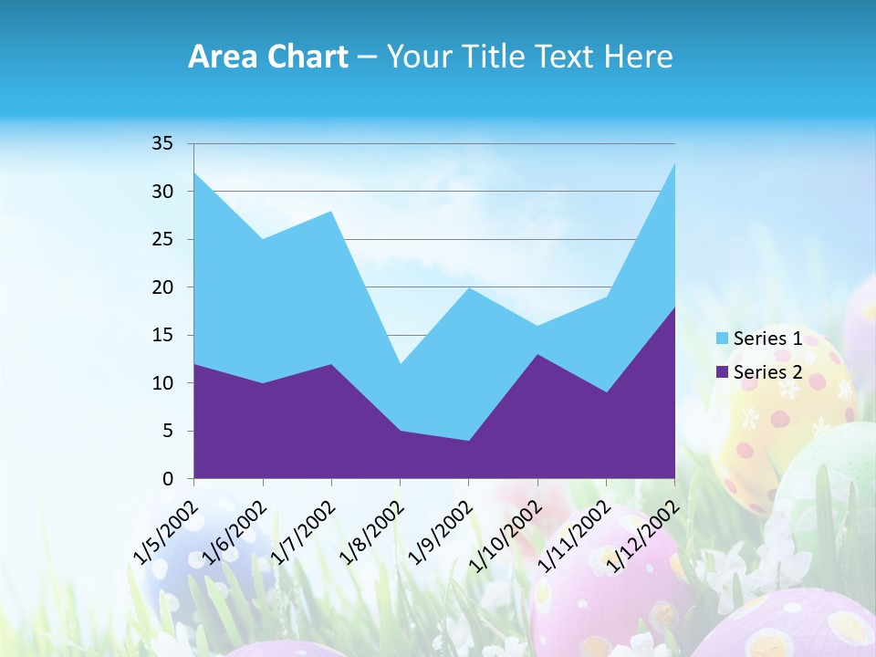 Whimsical Flower Easter Eggs Bright PowerPoint Template