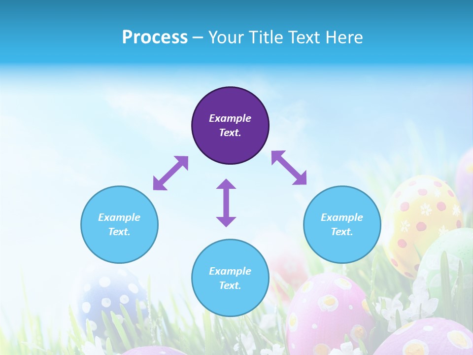 Whimsical Flower Easter Eggs Bright PowerPoint Template