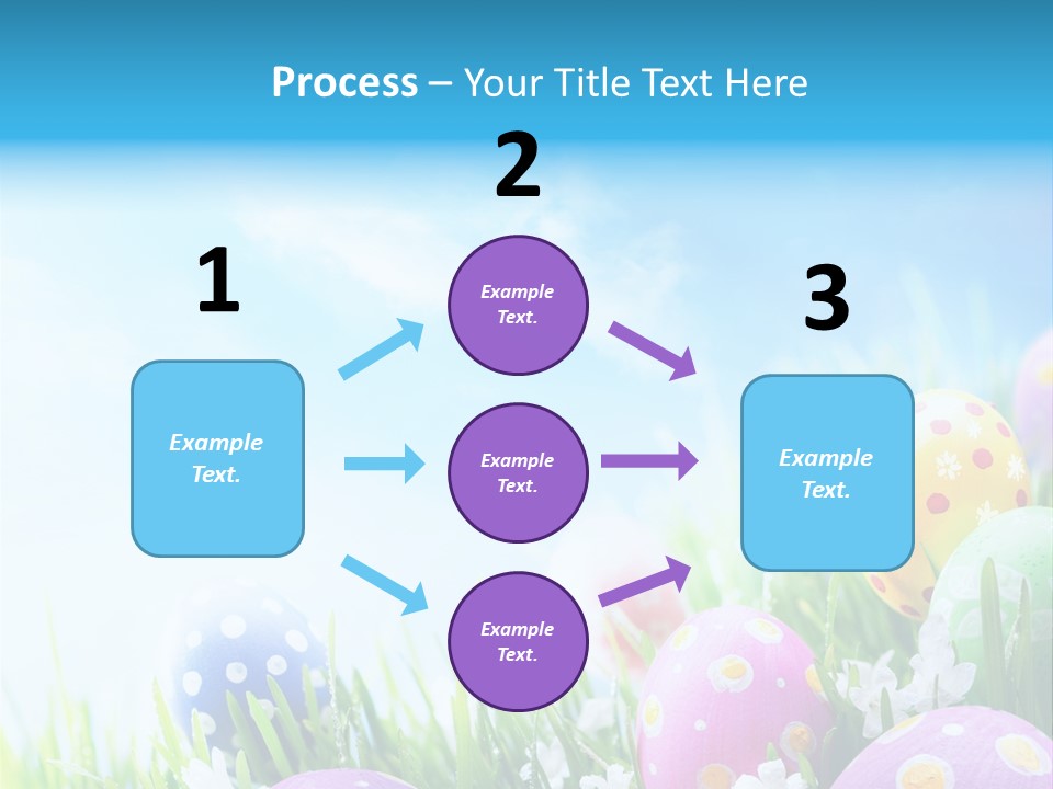 Whimsical Flower Easter Eggs Bright PowerPoint Template