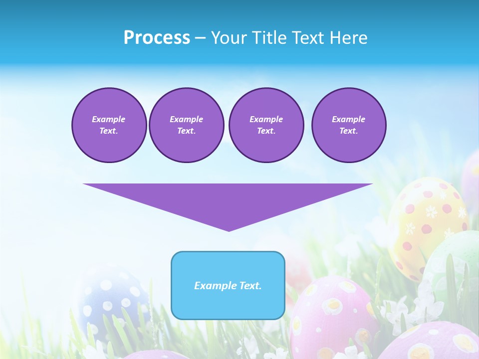Whimsical Flower Easter Eggs Bright PowerPoint Template