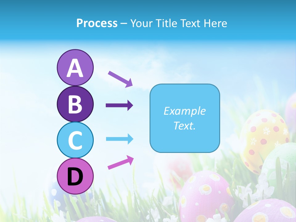 Whimsical Flower Easter Eggs Bright PowerPoint Template