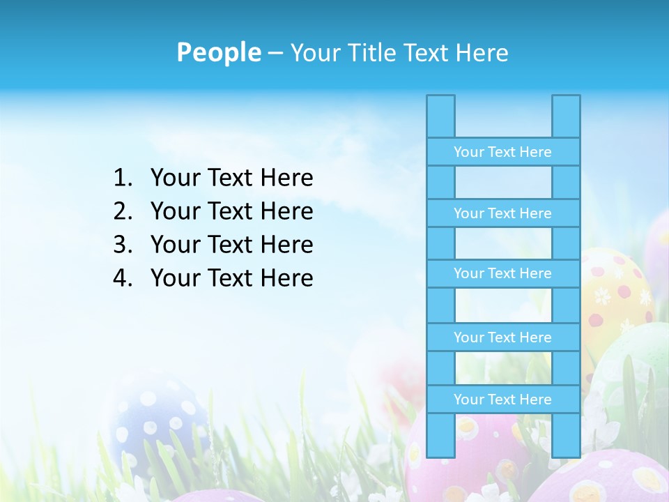 Whimsical Flower Easter Eggs Bright PowerPoint Template