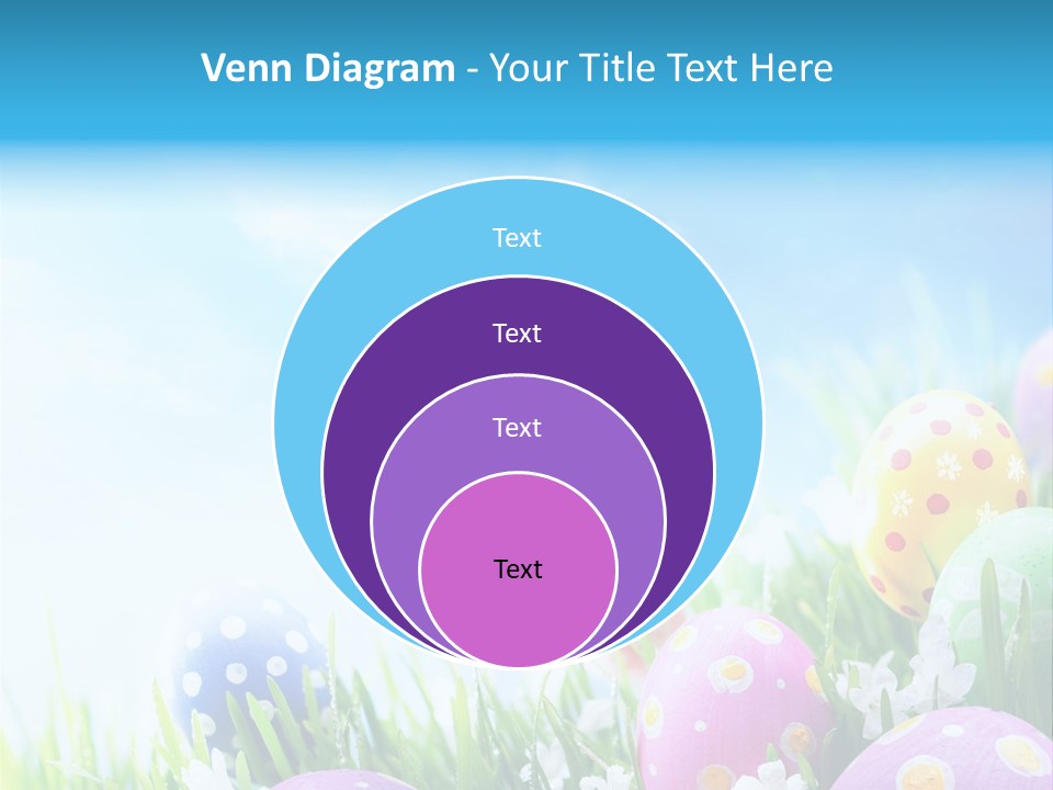 Whimsical Flower Easter Eggs Bright PowerPoint Template
