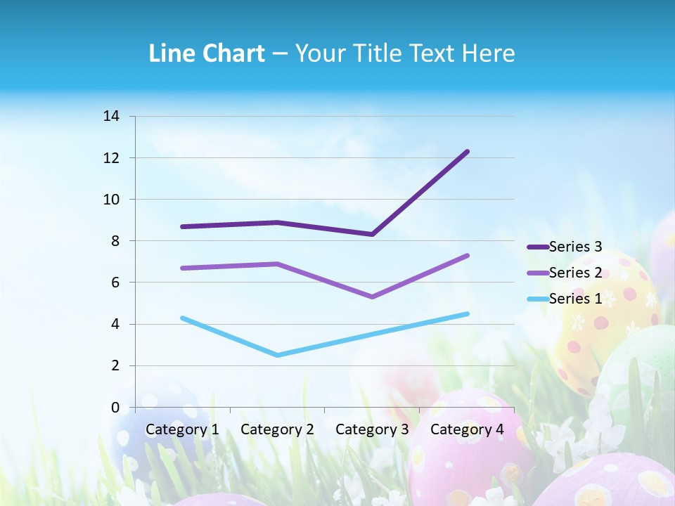 Whimsical Flower Easter Eggs Bright PowerPoint Template