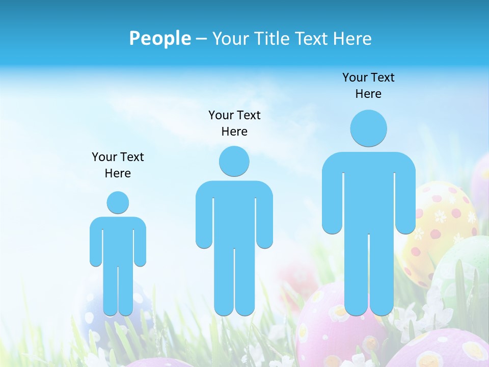 Whimsical Flower Easter Eggs Bright PowerPoint Template