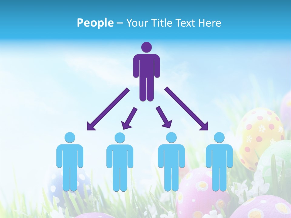 Whimsical Flower Easter Eggs Bright PowerPoint Template