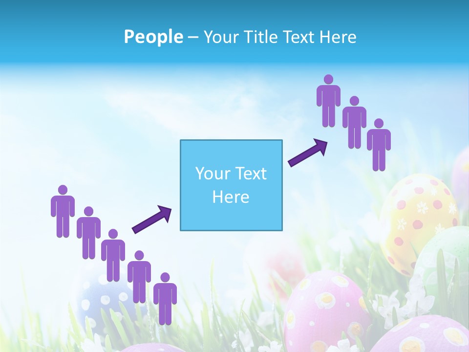 Whimsical Flower Easter Eggs Bright PowerPoint Template