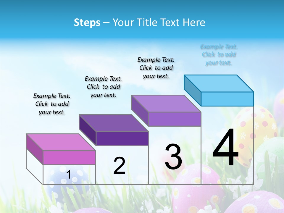 Whimsical Flower Easter Eggs Bright PowerPoint Template