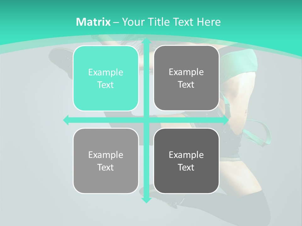 Teenager Isolated Moving PowerPoint Template