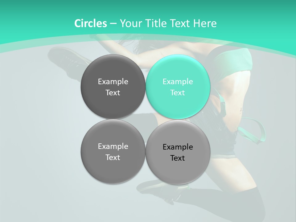 Teenager Isolated Moving PowerPoint Template