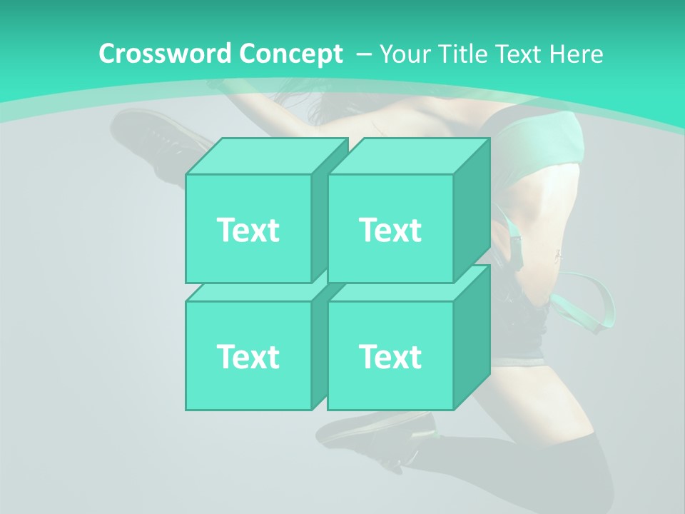Teenager Isolated Moving PowerPoint Template
