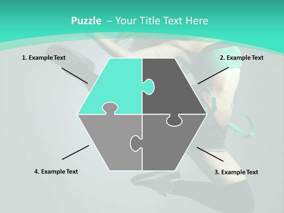 Teenager Isolated Moving PowerPoint Template