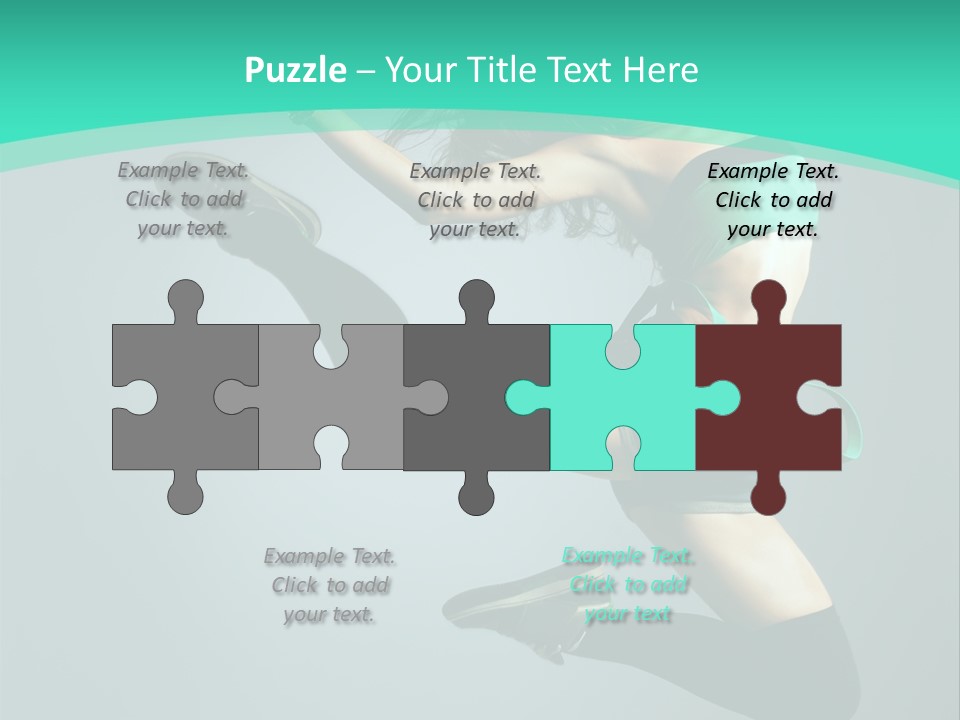 Teenager Isolated Moving PowerPoint Template