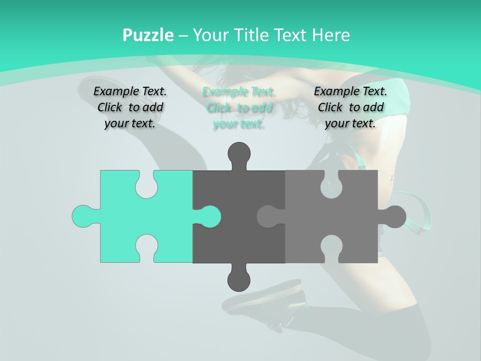 Teenager Isolated Moving PowerPoint Template