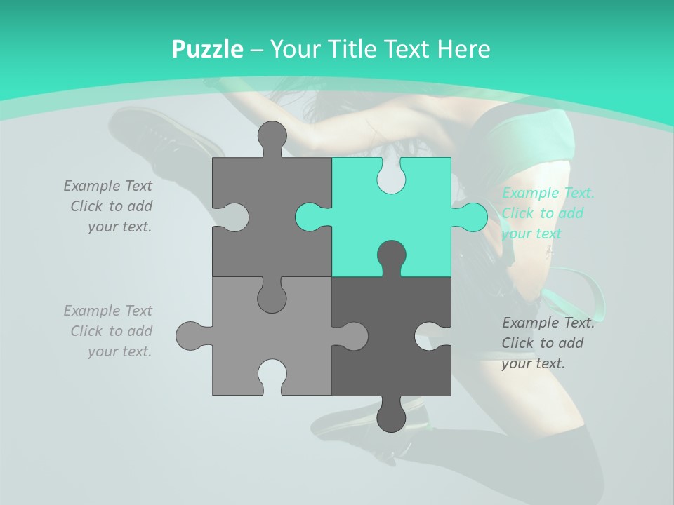 Teenager Isolated Moving PowerPoint Template