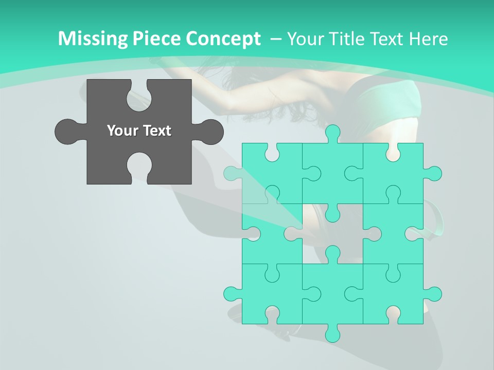 Teenager Isolated Moving PowerPoint Template