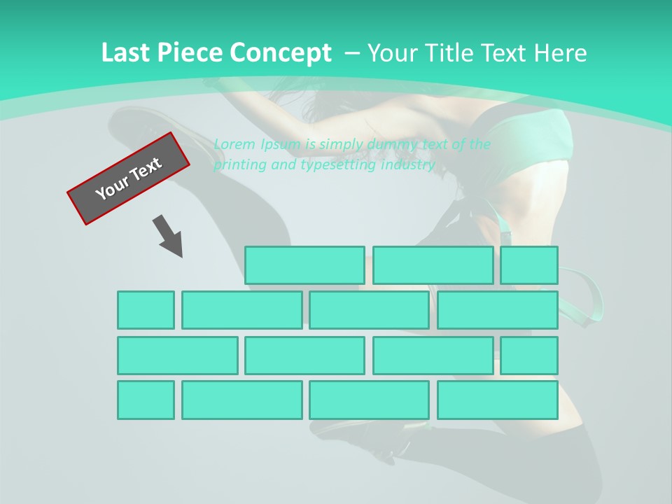 Teenager Isolated Moving PowerPoint Template