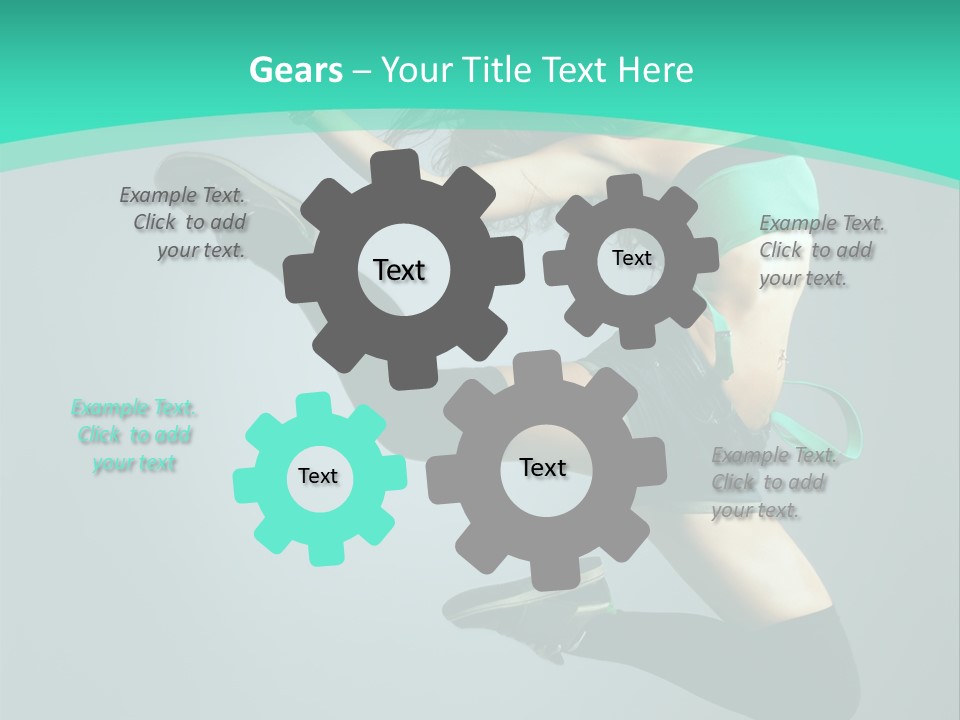 Teenager Isolated Moving PowerPoint Template